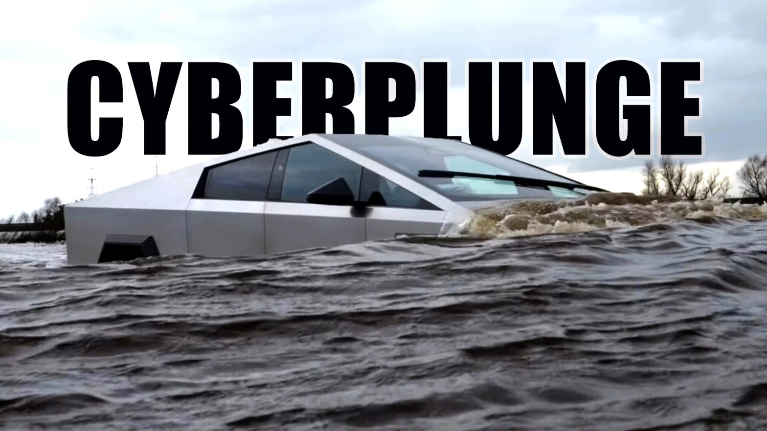 Can The Tesla Cybertruck Drive In Deep Water? Wade Mode Tested